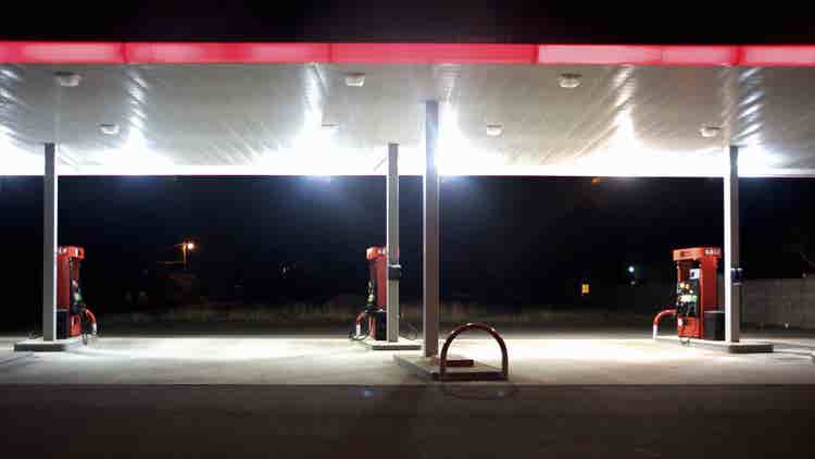gas station