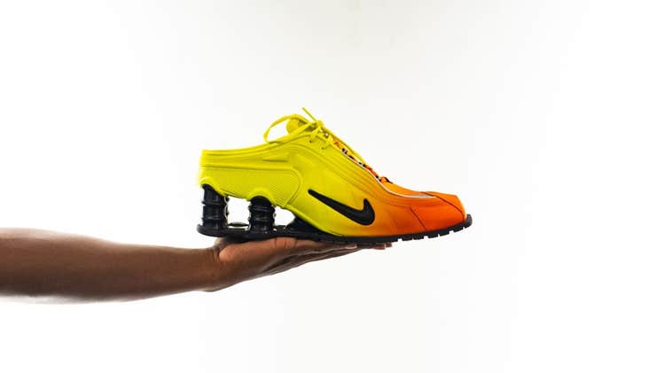 Nike x Martine Rose Shox Mule MR4 “Safety Orange” colorway