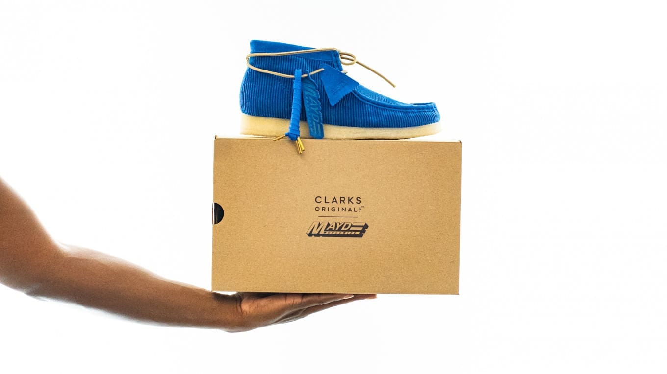 Clarks Originals x MAYDE WORLDWIDE Wallabee “Pacific Blue”