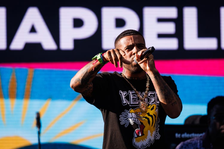 Vic Mensa performs on the Black Radio stage during the Blue Note Jazz Festival at Silverado Resort and Spa on July 30, 2023 in Napa, California.
