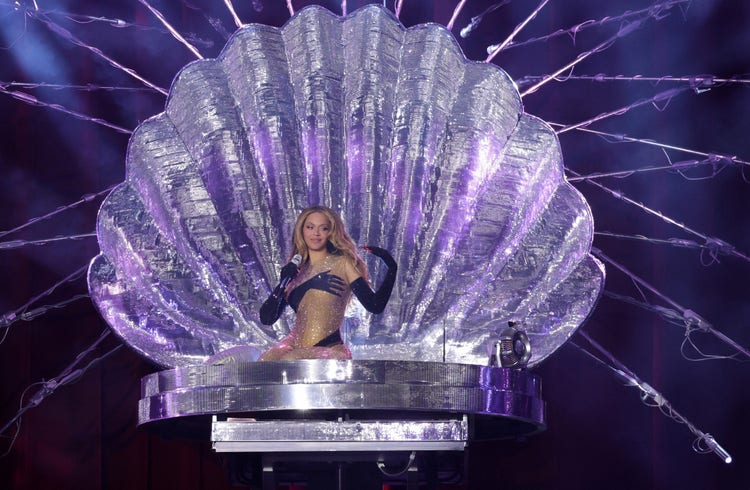 Beyoncé performs onstage during the “RENAISSANCE WORLD TOUR” at the Tottenham Hotspur Stadium on May 29, 2023 in London, England.