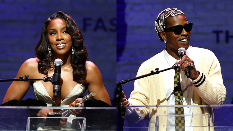 Kelly Rowland and A$AP Rocky