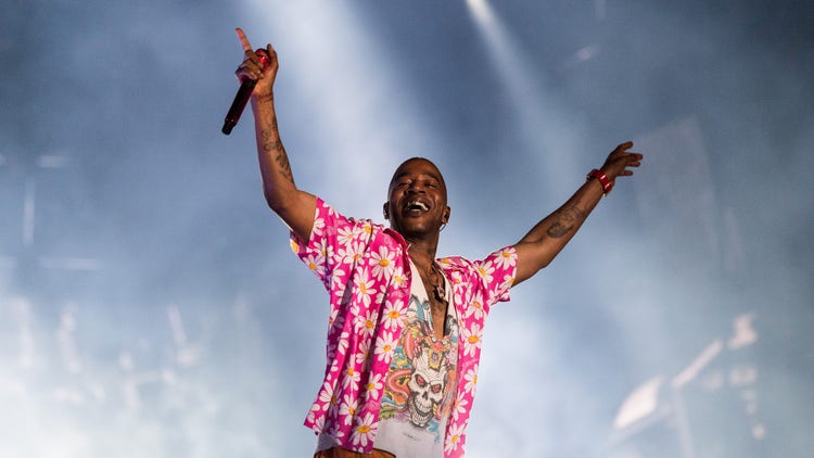 Rapper Kid Cudi performs onstage during day one of Rolling Loud Miami 2022 at Hard Rock Stadium on July 22, 2022 in Miami Gardens, Florida.