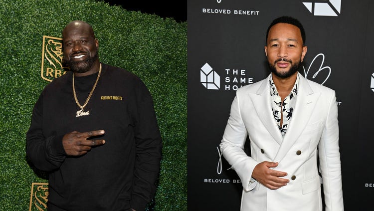 Shaquille O'Neal and John Legend