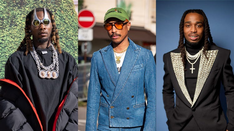 Offset, Pharrell, and Quavo