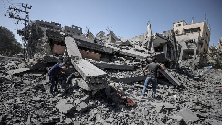 Israel-Hamas war wreckage
