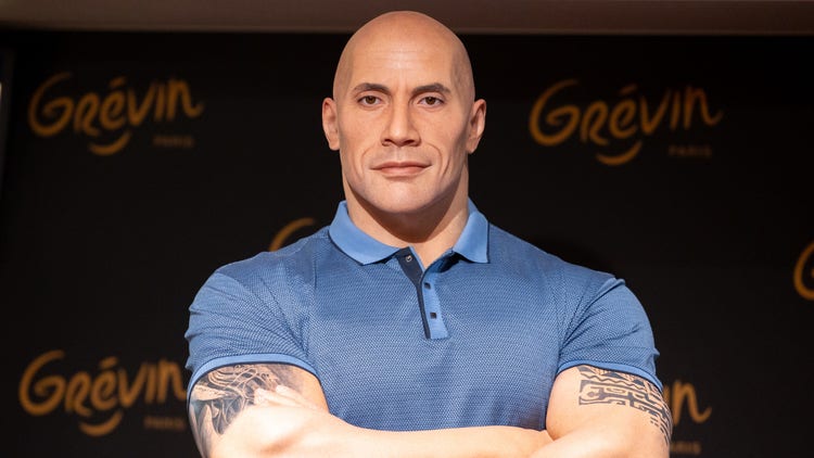 Dwayne Johnson wax figure