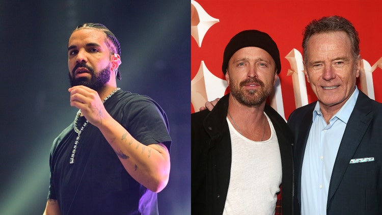 Drake, Bryan Cranston, and Aaron Paul