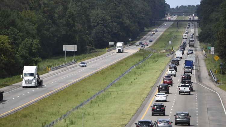 Interstate Highway 55 near Magnolia, Mississippi