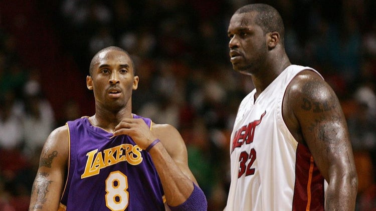 Kobe Bryant and Shaquille O'Neal