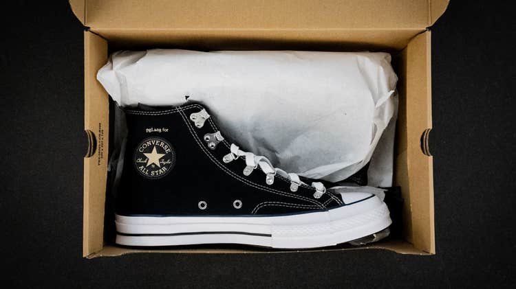 pgLang x Converse Chuck 70 packaging