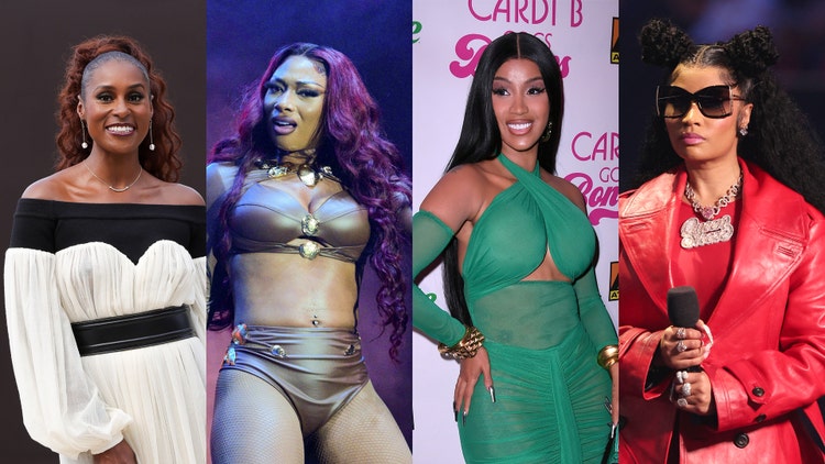 Issa Rae, Megan Thee Stallion, Cardi B, and Nicki Minaj