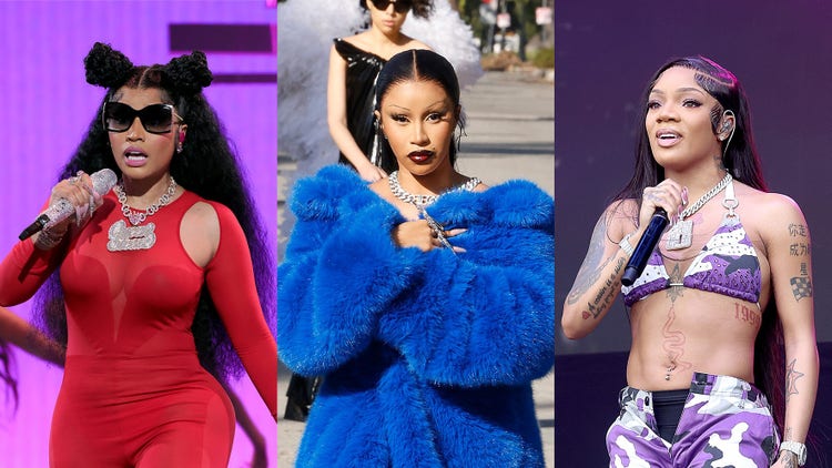 Nicki Minaj, Cardi B, and GloRilla