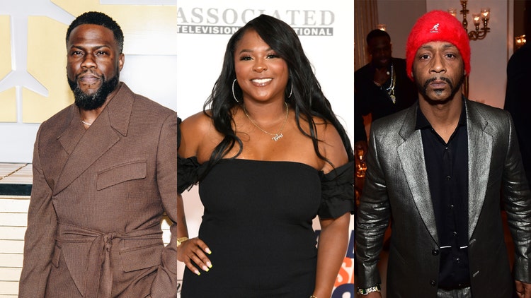Kevin Hart, Torrei Hart, and Katt Williams