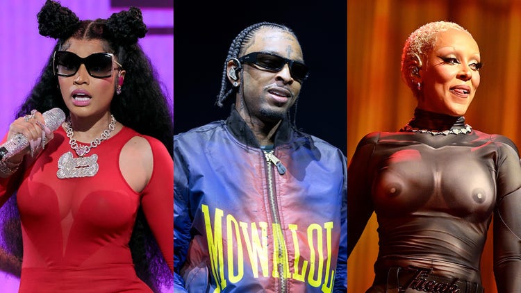 Nicki Minaj, 21 Savage, and Doja Cat