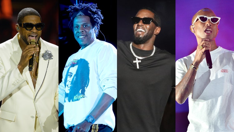 Usher, JAY-Z, Diddy, and Pharrell Williams