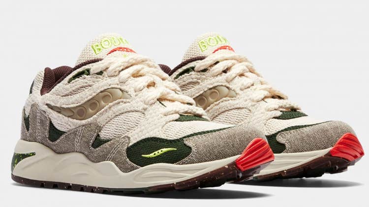 Bodega x Saucony Grid Shadow 2 “Jaunt Woven” sneakers