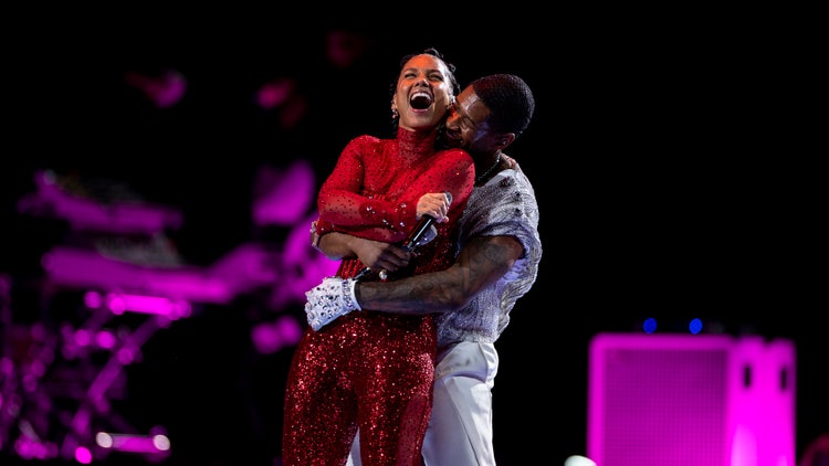 Usher and Alicia Keys