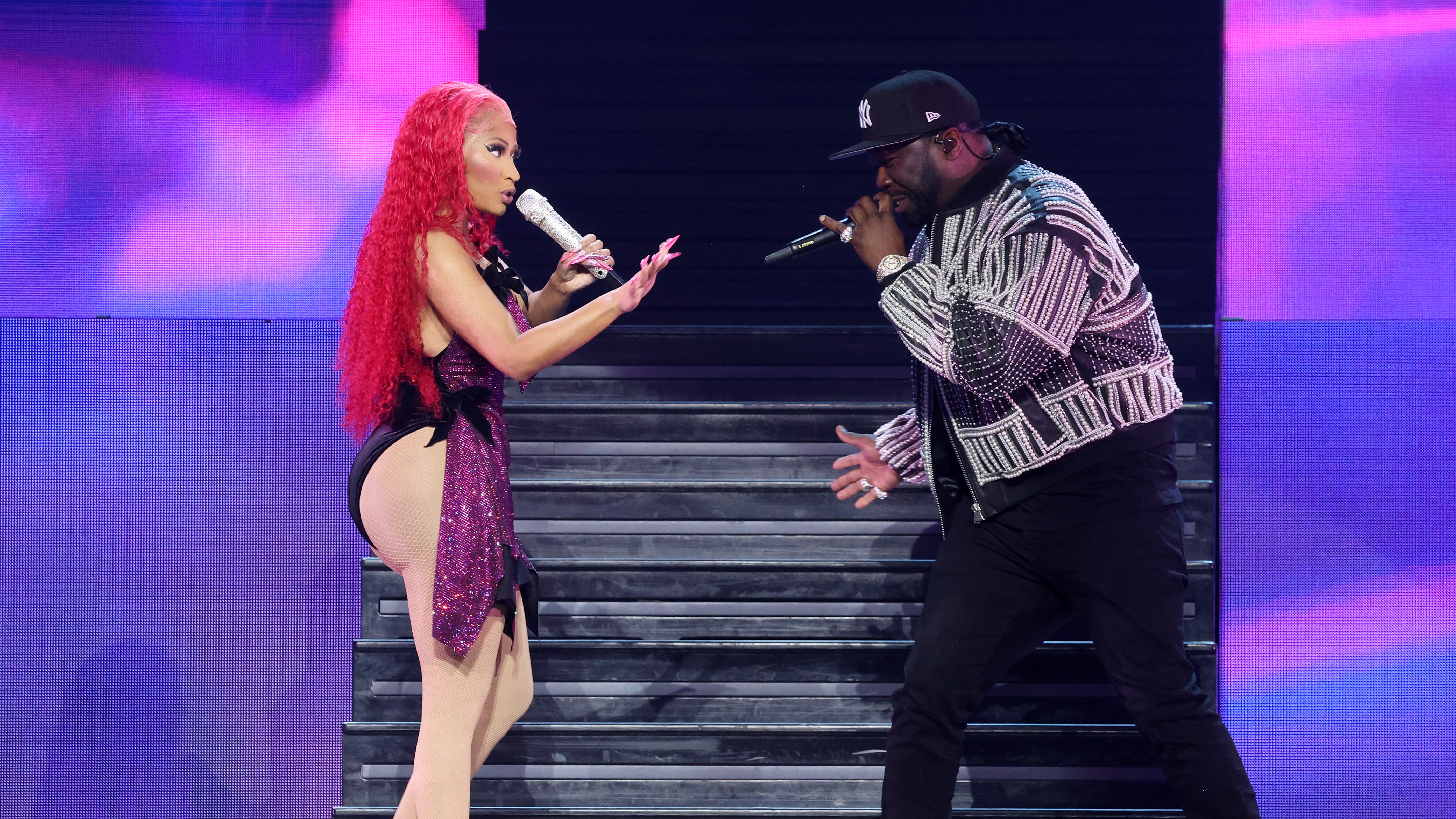 Nicki Minaj Brings 50 Cent Out During 