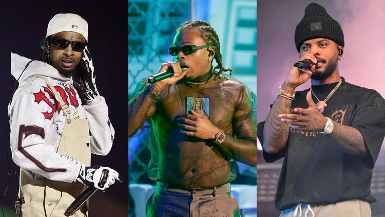 21 Savage, Gunna, and Bryson Tiller