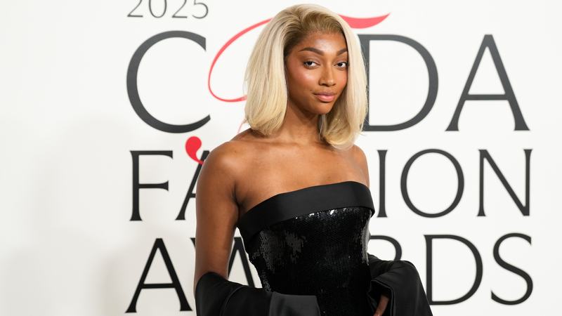 angel reese black dress Angel Reese stuns at her second Met Gala, but this time as a Host Committee Member! Outfit by Thom Browne