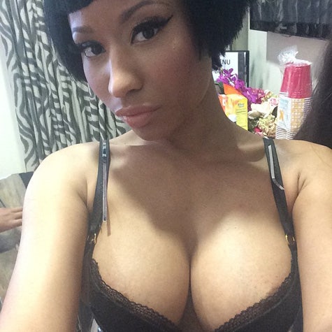 Nicki Minaj Bares Breasts (and Nipple) in Sexy Selfies