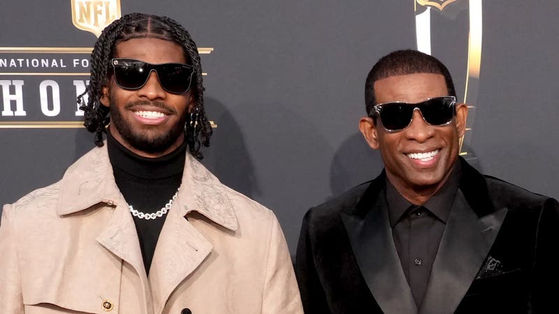 Deion Sanders got emotional watching son Shedeur's NFL debut