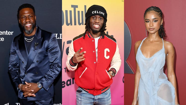 Kevin Hart, Kai Cenat, and Tyla