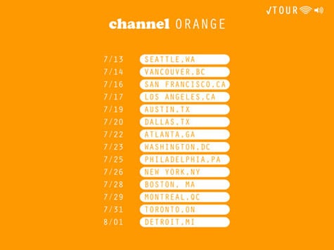 Channel Orange Tour