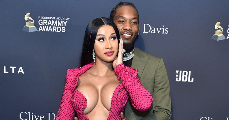 Cardi B and Offset attend the Pre-GRAMMY Gala and GRAMMY Salute to Industry Icons Honoring Sean