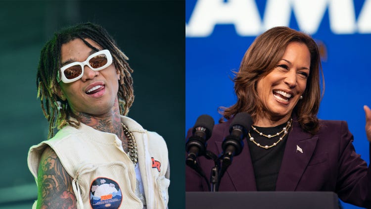Swae Lee and Kamala Harris
