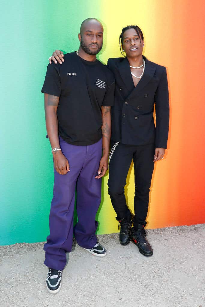asap rocky dress shirt A$AP Rocky Hosted Rihanna's 38th Birthday Party In Chanel