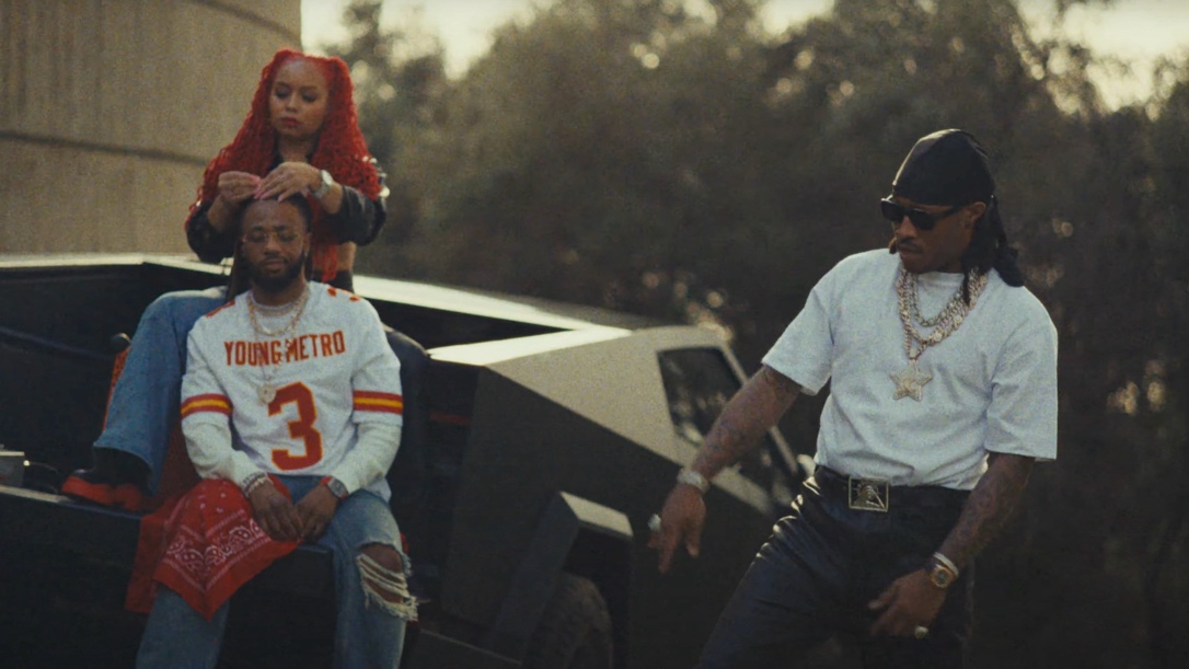 Future and Metro Boomin bring the Cybertruck out for 