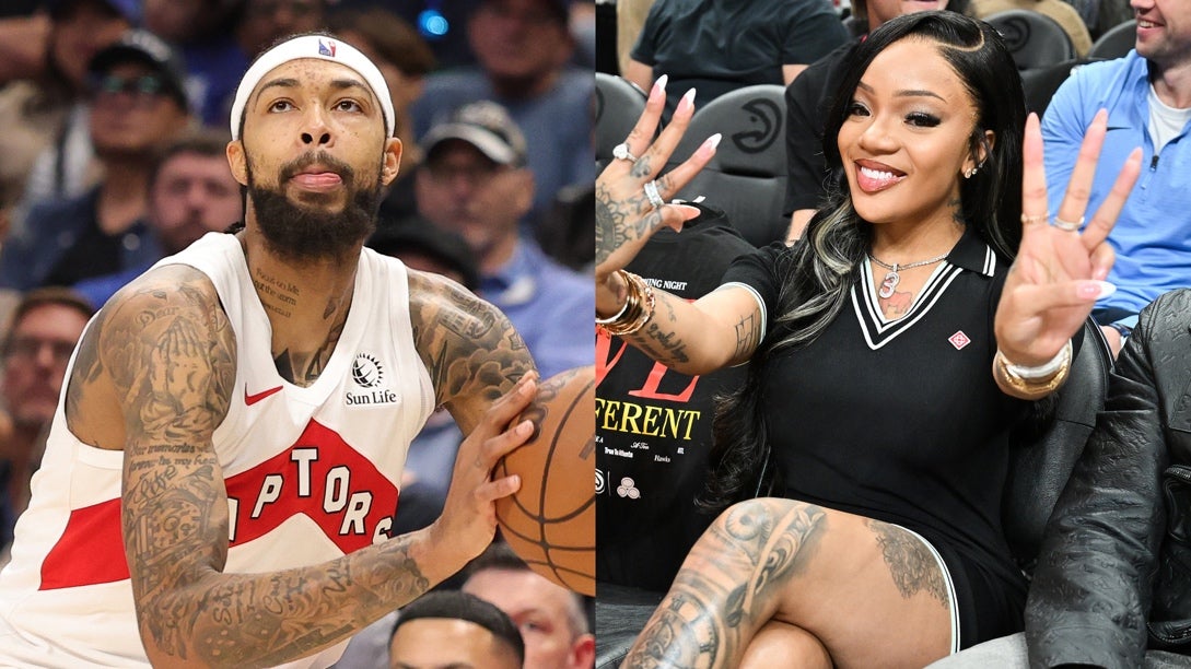 GloRilla and Brandon Ingram share a courtside kiss