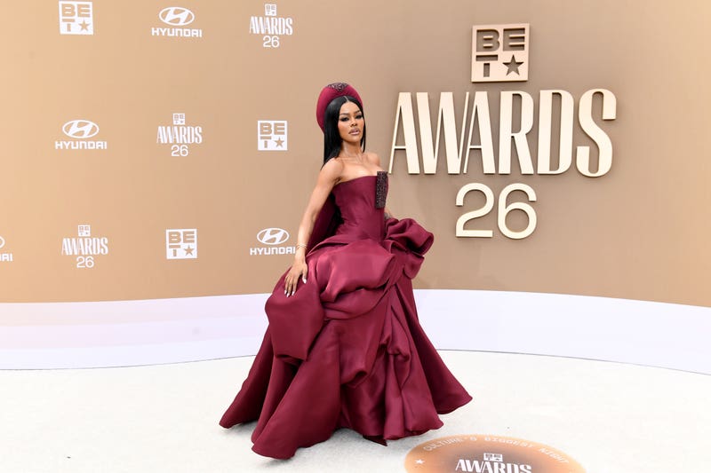 Teyana Taylor attends the BET Awards 2026 at Peacock Theater on June 28, 2026 in Los Angeles, California