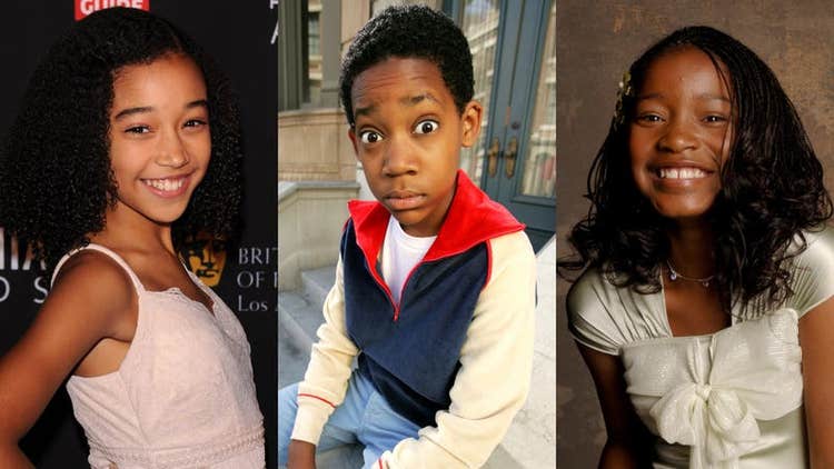 Amandla Stenberg, Tyler James Williams, and Keke Palmer during their child star eras